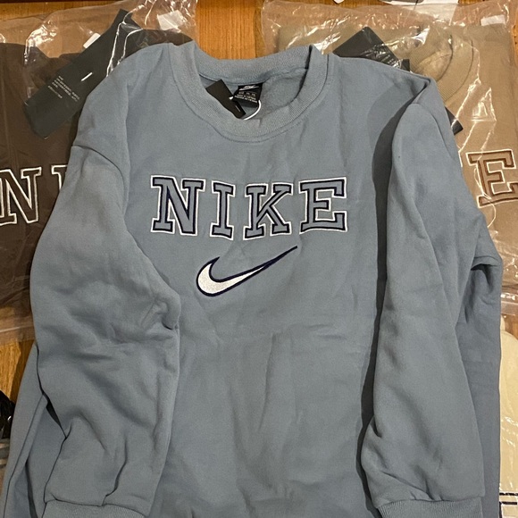Nike | Shirts | Nike Vintage Blue Sweatshirt Xl | Poshmark